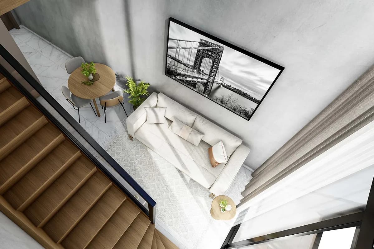 Antresola w mieszkaniu typu loft w La Joya Perla 2